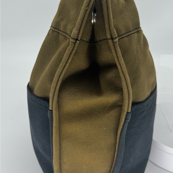 Hermès Tote Canvas Fourre-Tout | Olive & Navy | Authentic - Picture 6 of 15